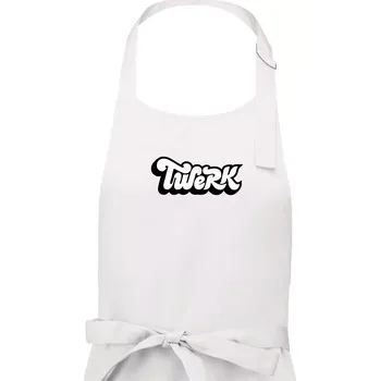 Kuchyňská zástěra Twerk - Pánská zástěra na vaření - Univerzální velikost ( Bílá )