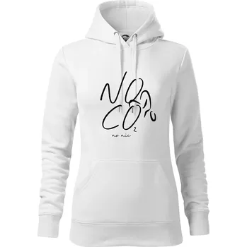 Dámská mikina No co no nic kolo - Mikina dámská Cape s kapucí - XL ( Bílá )