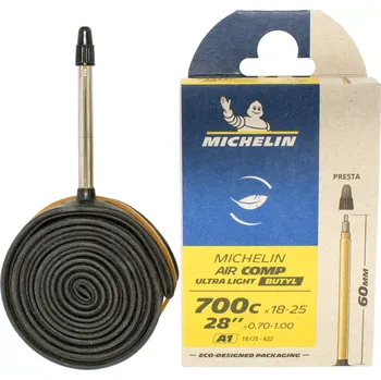 Duše na kolo Michelin Duše silniční Michelin Air Comp Ultralight, galuskový ventilek, 60 mm, 700 x 18-25