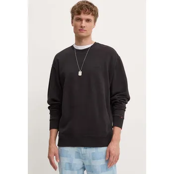 Pánská mikina Mikina Levi's pánská, černá barva, s kapucí, hladká, A9244 99X, vel. L