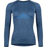FORCE Dámské triko funkční Force SOFT LADY dlouhý rukáv - modré velikost M - L