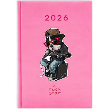 Kalendář Knižkový kalendář 2026 A5 FunnyCase modrý