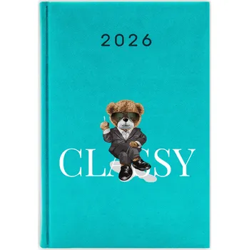 Kalendář Knižkový kalendář 2026 A5 FunnyCase modrý