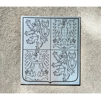 Obraz Velký státní znak ČR hliníkový Alerion