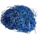 Vlna dřevitá barevná, modrá 1 kg