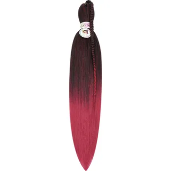 100% EZ Kanekalon 2-103 BLACK/MAGENTA