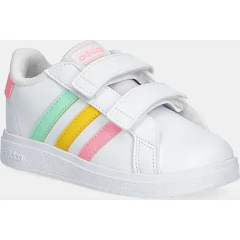 Chlapecké tenisky Dětské sneakers boty adidas GRAND COURT 2.0 bílá barva, HP8917 00X, EUR 22