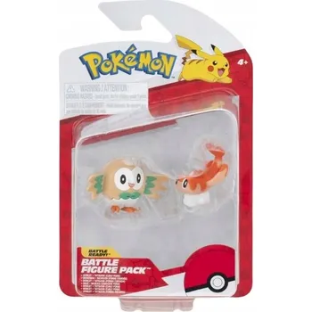 Figurka POKEMON sada 2 figurek do bitvy Rowlet Tatsugiri originální figurky
