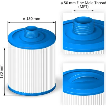 Bazénová filtrace Crystalline Pool Spa Filter Filtrační kartuše SC739