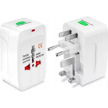 PRZEJŚCIÓWKA ADAPTÉR PODRÓŻNY UNIWERSALNY SIECIOWY WTYCZKA GNIAZDKA POLSKA