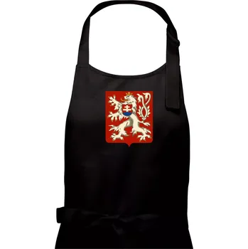 Kuchyňská zástěra Znak malý První Republika československá 1918–1920 - Pánská zástěra na vaření - Univerzální velikost ( Černá )