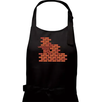 Kuchyňská zástěra Legendární zedník 50 - Dámská zástěra na vaření - Univerzální velikost ( Černá )