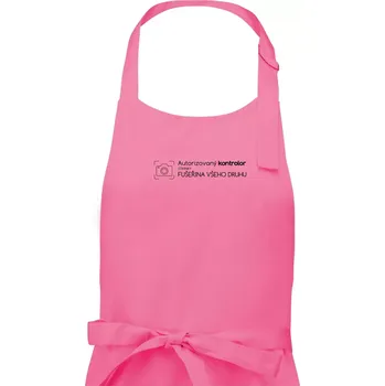 Kuchyňská zástěra Autorizovaný kontrolor stránky fušeřina všeho druhu - Dámská zástěra na vaření - Univerzální velikost ( Růžová )
