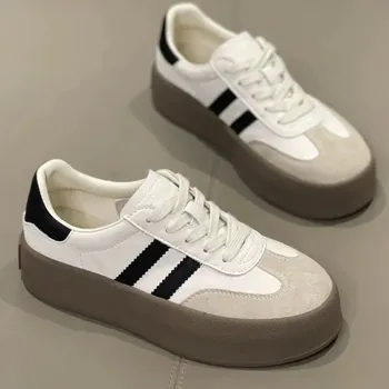 Dámská obuv Dámské tenisky na platformě pro volný čas Barva: Bílá, Velikost: 36