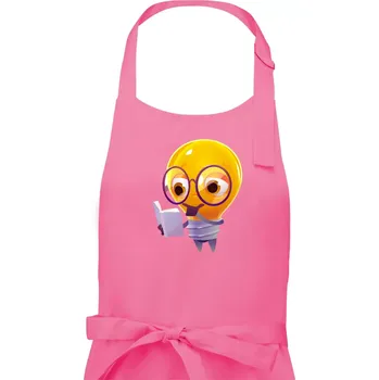 Kuchyňská zástěra Žárovka přemýšlí nad knihou - Dámská zástěra na vaření - Univerzální velikost ( Růžová )