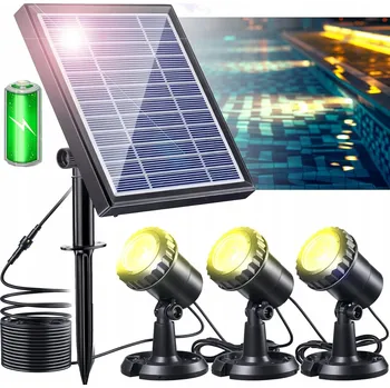 Venkovní osvětlení Solární Zahradní Lampa ARTDECO RGB Bodová světla 3v1