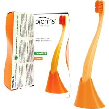 Elektrický zubní kartáček PROMIS COMBO PACK ČERNÁ ORANŽOVÁ KARTÁČEK NA ZUBY + STOJÁNEK