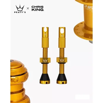 Plášť na kolo Peaty's Peaty's bezdušový ventilek Chris king MK2 80mm barva žlutá