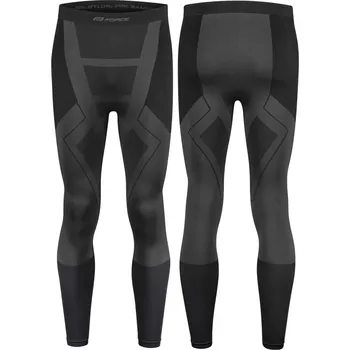 Dětské termo spodky FORCE Kalhoty funkční Force Grim - černé velikost XXS