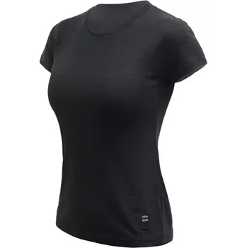 Pánské tričko Sensor Dámské triko Sensor Merino Cordura, krátký rukáv, černá velikost S