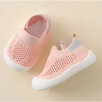 Dětská sportovní obuv Jarní/letní prodyšné capáčky - bačkůrky (věk 0-4 roky) Barva: Růžová, Velikost: 2-4 roky