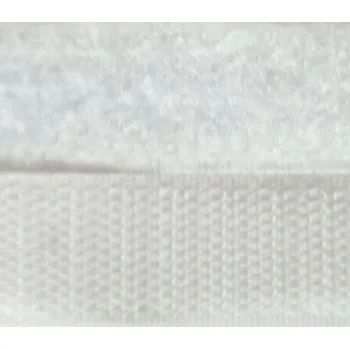 Zip KORTEXIN suchý zip 50mm-háček bílý Množství: celé balení - 25m