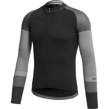 cyklistický dres Dotout Dres s dlouhým rukávem Dotout Block black-gray XXXL velikost XXXL