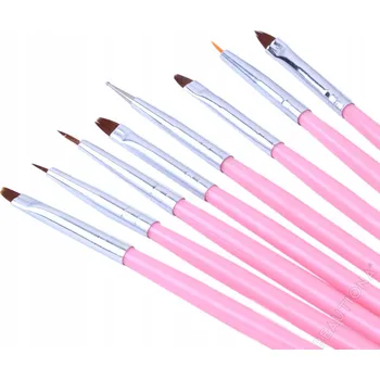 Kosmetický štětec SADA ŠTĚTCŮ NA ZDOBENÍ NEHTŮ 8ks 09