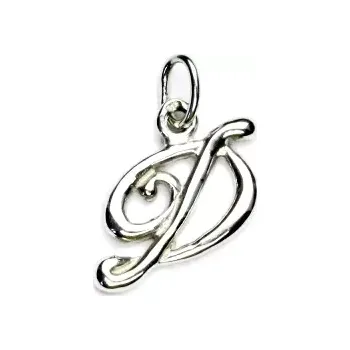 Módní doplněk Stříbrný přívěsek, písmenko D - P 437 (Stříbrná abeceda)