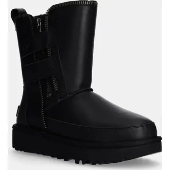 Dámská zimní obuv Kožené sněhule UGG Classic Short Moto Boot 1164710.BLK černá 99X, EUR 36