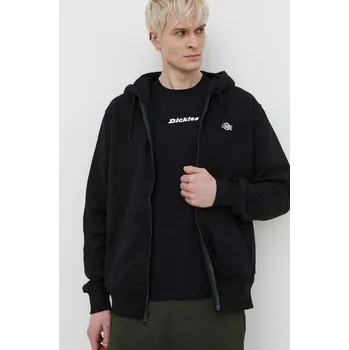 Pánská mikina Mikina Dickies SUMMERDALE ZIP THROUGH pánská, černá barva, s kapucí, hladká, DK0A4YQA 99X, vel. M
