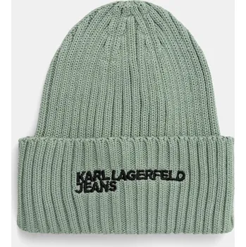 Čepice Čepice Karl Lagerfeld Jeans zelená barva, A1W33004 07X, vel. ONE SIZE