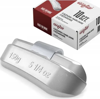 Sada na opravu pneumatiky MJW Závaží 150g naklepávací PB pro ocelové disky 10 ks TRUCK olověné