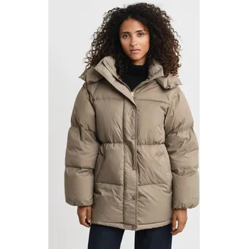 BUNDA GANT MID LENGTH DOWN JACKET TAUPE BEIGE