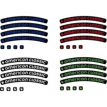 American Classic Samolepky na ráfek American Classic barva modrá