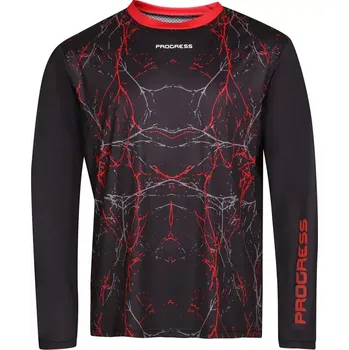 cyklistický dres PROGRESS Progress ARMAGEDON pánský cyklistický dres, černá velikost L