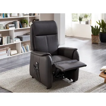 Křeslo Kožené polohovací křeslo IDORA BASIC s 1-motorovou funkcí a asistencí vstávání