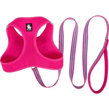 Vodítko pro psa Sada postroj a vodítko pro malé psy/kočky růžový XS