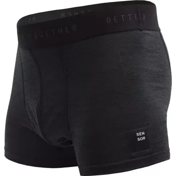 Boxerky Sensor Pánské trenky Sensor Merino Cordura, černá velikost L