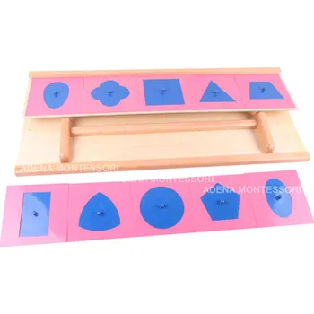 Výuková hračka ADENA MONTESSORI Kovové tvary na psaní s podstavou