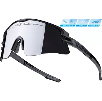 Sluneční brýle FORCE Brýle FORCE AMBIENT, černo-šedé, černá zrcadlová skla