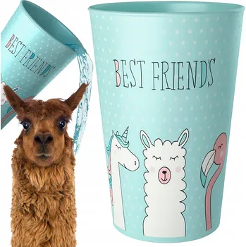 DĚTSKÝ PLASTOVÝ HRNEK 250 ML - DO ŠKOLY, ŠKOLKY - MOTIV PŘÁTELÉ (FRIENDS)