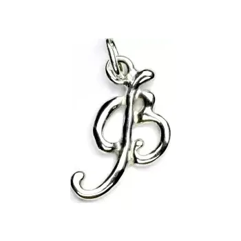 Přívěsek Stříbrný přívěsek, písmenko B - P 437 (Stříbrná abeceda)