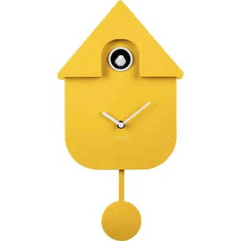 Hodiny Nástěnné hodiny Karlsson Modern Cuckoo KA5768BY žlutá 11X