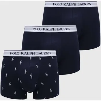 Boxerky Boxerky Polo Ralph Lauren 3-pack pánské, tmavomodrá barva, 714830299 59M, vel. L