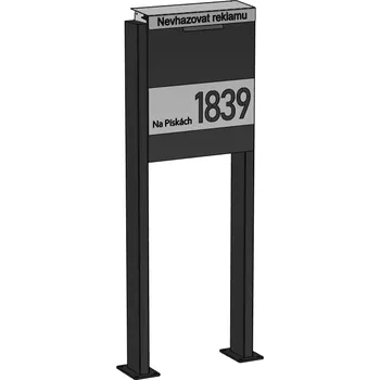 Poštovní schránka Styl-kov.cz Americká poštovní schránka - double Černá