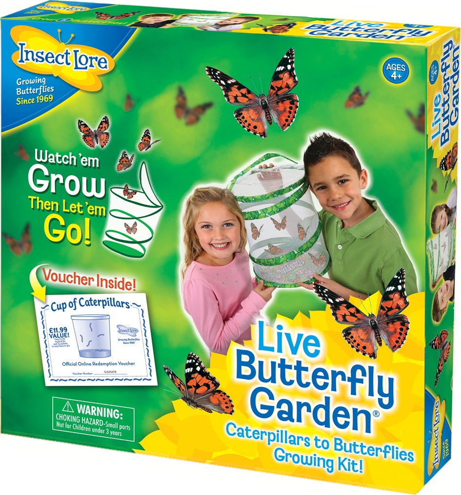 INSECT LORE Motýlí zahrádka kompletní sada (3-5 housenek)