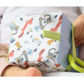 Hlavolam MyMoo Montessori úchopová kostka Busy Cube – zvířátka