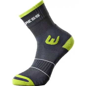 Pánské ponožky PROGRESS Progress Walking letní turistické ponožky, šedá/zelená velikost 3-5 (35-38)