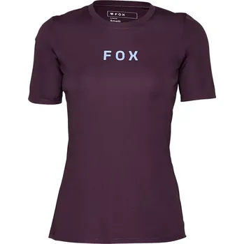 cyklistický dres Fox Racing Dámský dres Fox Womens Ranger Ss Jersey Wordmark, Dark Purple velikost S